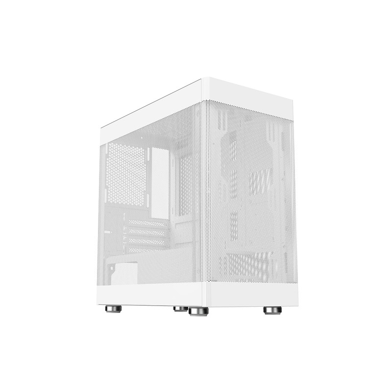 ITEK CASE PROMESH 35B, GAMING OFFICE MINI TOWER MATX, TYPE-C, 2XUSB3, 3 LATI MESH, WHITE