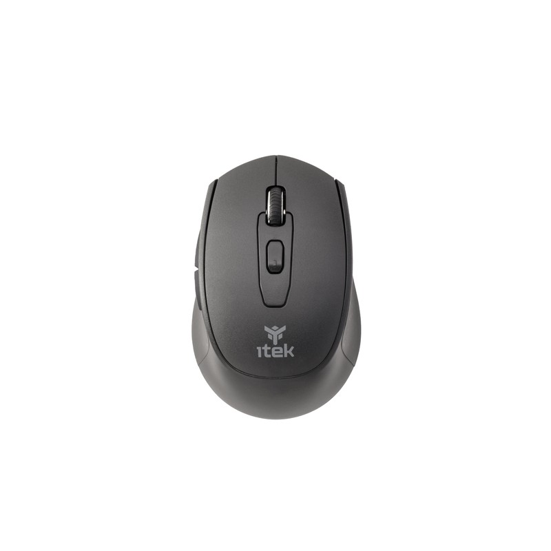 ITEK MOUSE CLK W24B WIRELESS 2.4G BLUETOOTH OTTICO 1600 DPI 6 TASTI SILENT SWITCH ERGONOMICO