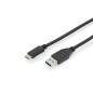 CAVO USB 3.1 (GEN 2) TIPO C - USB A 10 GBPS SUPERSPEED+ DIGITUS MT 1