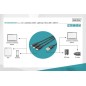 DIGITUS CAVO DI RICARICA 3 IN 1, USB A, LIGHNING + MICRO USB + USB-C