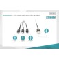 DIGITUS CAVO DI RICARICA 3 IN 1, USB A, LIGHNING + MICRO USB + USB-C
