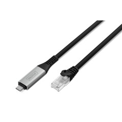 DIGITUS USB-C 3.2 GEN1 - CAVO ETHERNET RJ45, 1GBIT/S, 15 MT. COLORE NERO