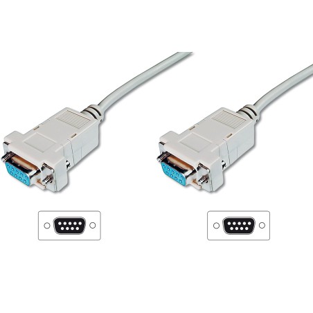 CAVO NULL MODEM 9 POLI F/F MT. 3