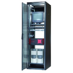 ARMADIO 32 UNITA' LINEA PROFESSIONALE (A)1580 X (L)600 X (P)600 MM. COLORE NERO RAL9005