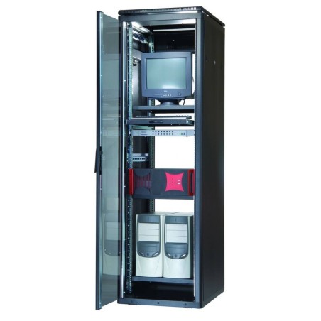 ARMADIO 32 UNITA' LINEA PROFESSIONALE (A)1580 X (L)600 X (P)600 MM. COLORE NERO RAL9005