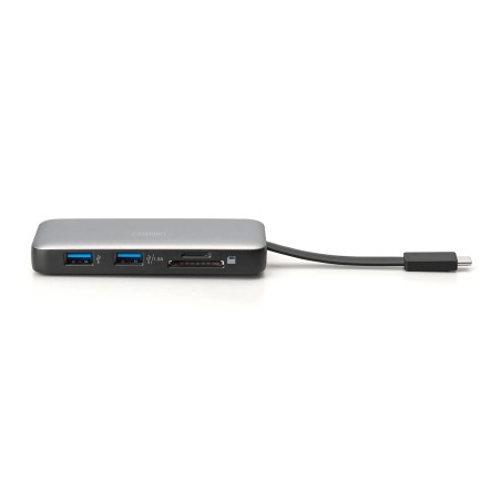 DOCKING STATION DA VIAGGIO USB-C, 7 PORTE 1XHDMI, 3XUSB3.0, 1XRJ45, 1XSD, 1XMICROSD, 1XUSB-CPD