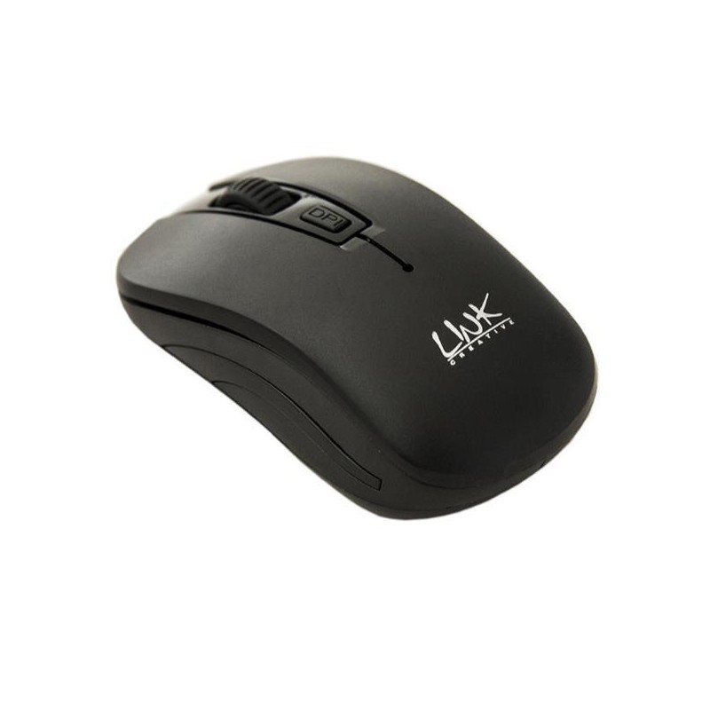 LINK MOUSE WIRELESS 3 TASTI NERO RICEVITORE USB 1000 DPI LINK MOUSE WIRELESS 3 TASTI NERO RICEVITORE USB 1000 DPI