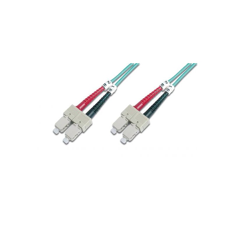 CAVO FIBRA OTTICA SC A SC MULTIMODE DUPLEX 50/125 MT.2 OM3
