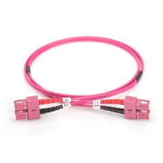 CAVO FIBRA OTTICA SC A SC MULTIMODE DUPLEX 50/125 MT.3 OM4