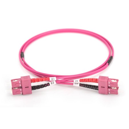 CAVO FIBRA OTTICA SC A SC MULTIMODE DUPLEX 50/125 MT.3 OM4