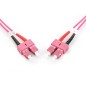 CAVO FIBRA OTTICA SC A SC MULTIMODE DUPLEX 50/125 MT.3 OM4