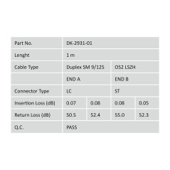 CAVO PATCH LWL MONOMODALE, LC/ST MT.1