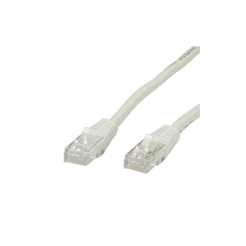 VALUE CAVO DI RETE UTP PATCHCORD CAT.5E/CLASS D, GRIGIO, 5M
