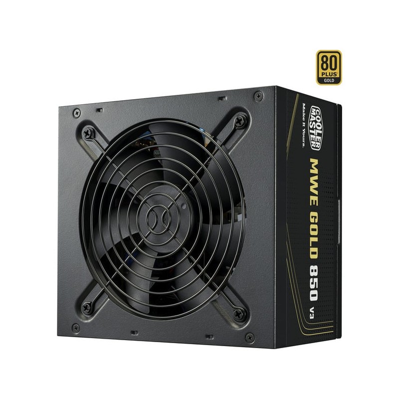 COOLER MASTER ALIMENTATORE MWE GOLD 850 V3, 850W 80+GOLD NON MODULARE ATX 3.1 VENTOLA 120MM, GAR 5 A COOLER MASTER ALIMENTATORE MWE GOLD 850 V3, 850W 80+GOLD NON MODULARE ATX 3.1 VENTOLA 120MM, GAR 5 A