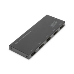 SPLITTER HDMI ULTRA SLIM, 1X4, 4K/60HZ HDR, HDCP 2.2, 18 GBPS, MICRO USB POWER