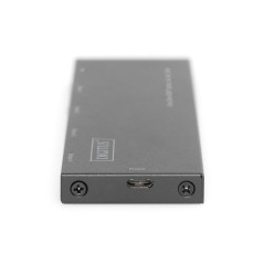 SPLITTER HDMI ULTRA SLIM, 1X4, 4K/60HZ HDR, HDCP 2.2, 18 GBPS, MICRO USB POWER