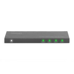 SPLITTER HDMI ULTRA SLIM, 1X4, 4K/60HZ HDR, HDCP 2.2, 18 GBPS, MICRO USB POWER