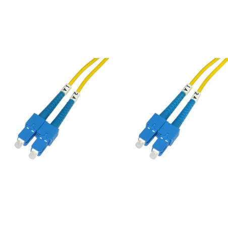 CAVO FIBRA OTTICA SC A SC SINGLEMODE DUPLEX 9/125 MT.2