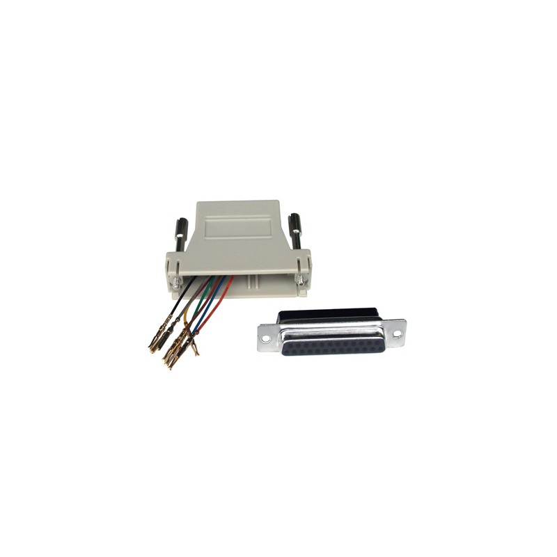 CONNETTORE MODULARE 25 POLI FEMMINA - 8 POLI - RJ45