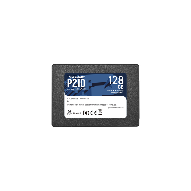 PATRIOT SSD INTERNO P210 128GB 2,5 SATA 6GB/S R/W 450/430