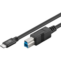 CAVO DA USB-C A USB-B, 1 MT, NERO