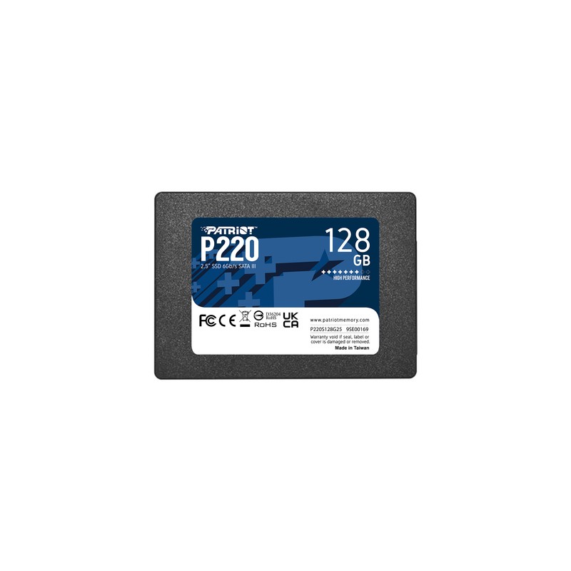 PATRIOT SSD INTERNO P220 128GB 2,5" SATA 6GB/S R/W 500/480