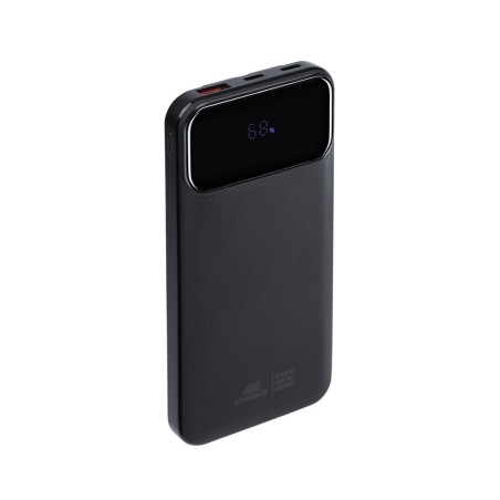BATTERY BANK (10000 MAH) 22,5W FAST CHARGER CON 3 CAVI INTEGRATI ( DI CUI TYPE C ED USB CON FUNZIONE RICARICA ) NERA