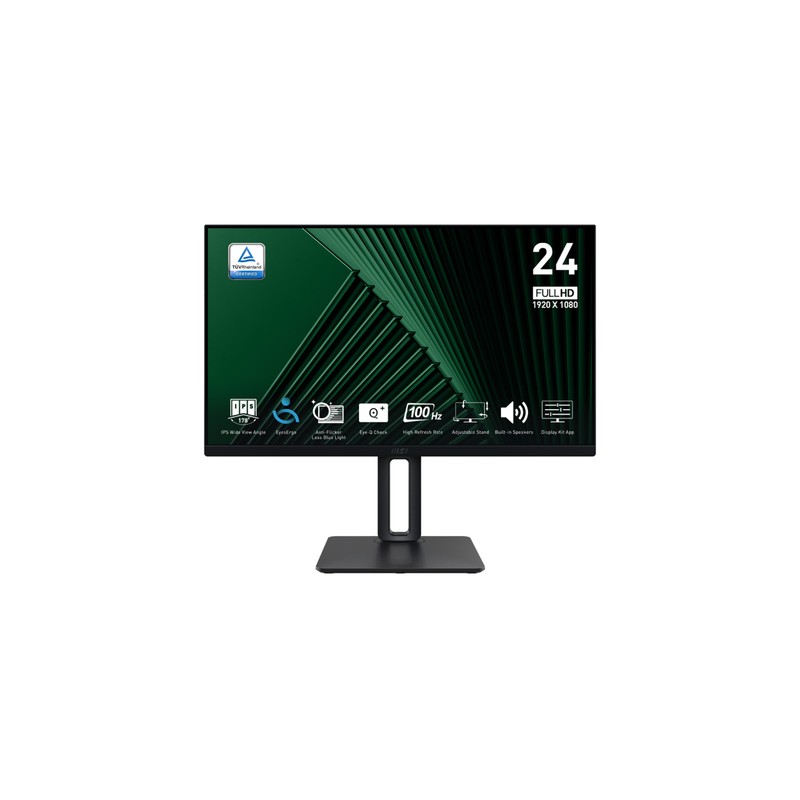 MSI MONITOR 23.8 LED IPS 16:9 FHD 1MS 100Hz, DP/HDMI, PIVOT, MULTIMEDIALE