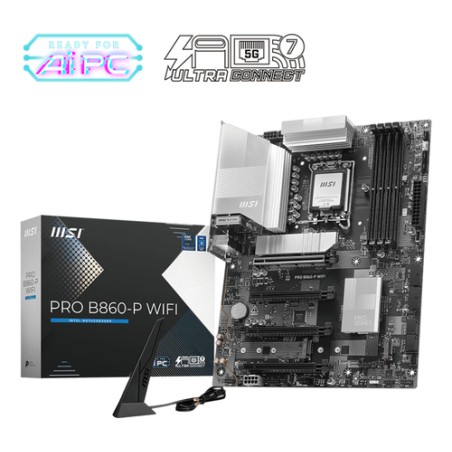 MSI MB INTEL PRO B860-P WIFI ATX DDR5, 2PCI-Ex16, 2PCI-Ex1, 4SATA3