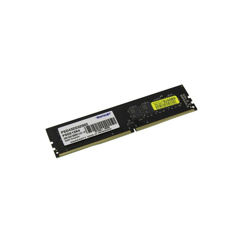 PATRIOT RAM DIMM 32GB DDR4 3200MHZ UDIMM PATRIOT RAM DIMM 32GB DDR4 3200MHZ UDIMM