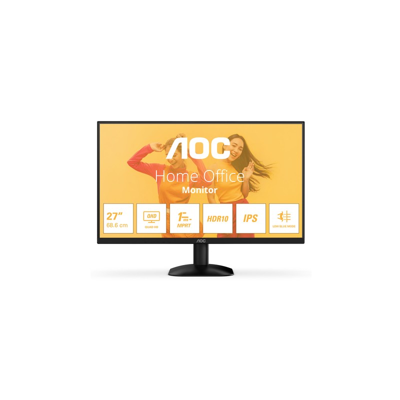 AOC MONITOR 27 LED IPS QHD 16:9 1MS 300 CDM, DP/HDMI
