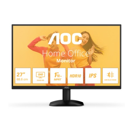 AOC MONITOR 27 LED IPS QHD 16:9 1MS 300 CDM, DP/HDMI