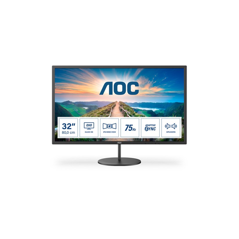 AOC MONITOR 31,5 LED IPS 16:9 2K QHD 250 CDM, DP/HDMI, MULTIMEDIALE