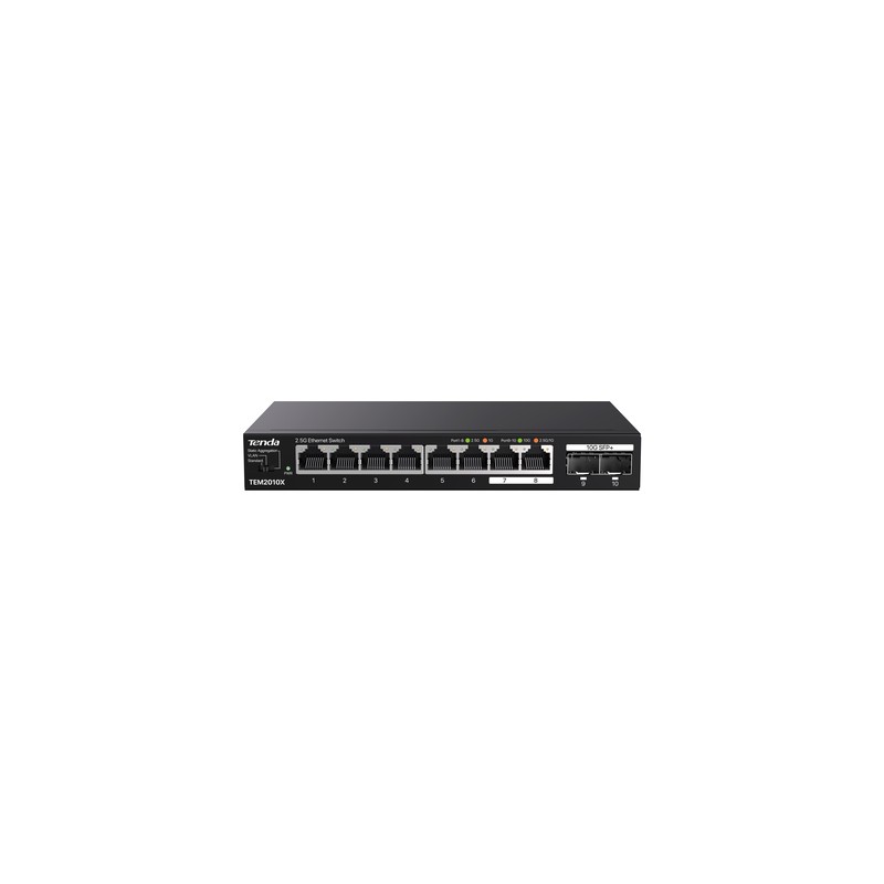 TENDA SWITCH UNMANAGED DESKTOP, 8*2.5GE + 2*10G SFP