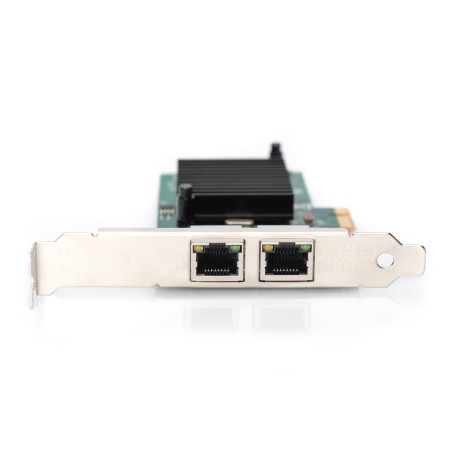 GIGABIT ETHERNET PCI EXPRESS CARD, 2 PORTE 32-BIT, STAFFA A BASSO PROFILO, CHIPSET INTEL