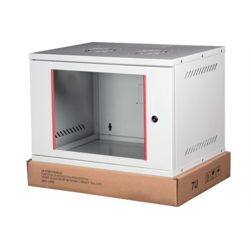 ARMADIO RACK 19" A MURO 9U 19" (L) 542 MM (P) 400 MM COLORE GRIGIO DISASSEMBLATO ARMADIO RACK 19" A MURO 9U 19" (L) 542 MM (P) 400 MM COLORE GRIGIO DISASSEMBLATO
