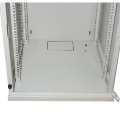 ARMADIO RACK 19" 9 UNITA' DA MURO PER RETI (A)485 X (L)540 X (P) 450 MM COLORE GRIGIO PORTA VETRO