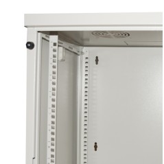 ARMADIO RACK 19" 15 UNITA' DA MURO PER RETI (A)750 X (L)540 X (P) 450 MM COLORE GRIGIO PORTA VETRO