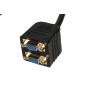ADATTATORE SPLITTER VGA MASCHIO - 2 PORTE VGA FEMMINA