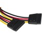 CAVETTO SDOPPIATORE SATA INTERNO 1 MASCHIO - 2 X FEMMINA CM 20