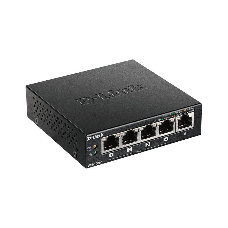 D-LINK SWITCH 5 PORTE GIGABIT POE+ DESKTOP D-LINK SWITCH 5 PORTE GIGABIT POE+ DESKTOP