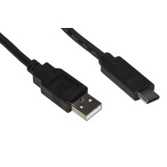 CAVO USB 2.0 "A" MASCHIO USBC ® MT 0,3 COLORE NERO