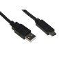 CAVO USB 2.0 "A" MASCHIO USBC ® MT 0,3 COLORE NERO CAVO USB 2.0 "A" MASCHIO USBC ® MT 0,3 COLORE NERO