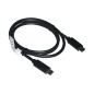 CAVO USB 2.0 USB-C® MASCHIO/MASCHIO MT 0,5 NERO