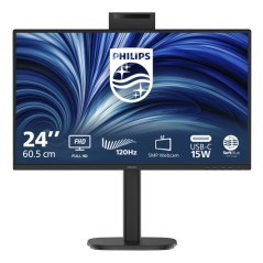 PHILIPS MONITOR 23,8 LED IPS FHD 16:9 4MS 300 CDM 120hz, PIVOT, WEBCAM, USB-C, VGA/DP/HDMI, MULTIMED