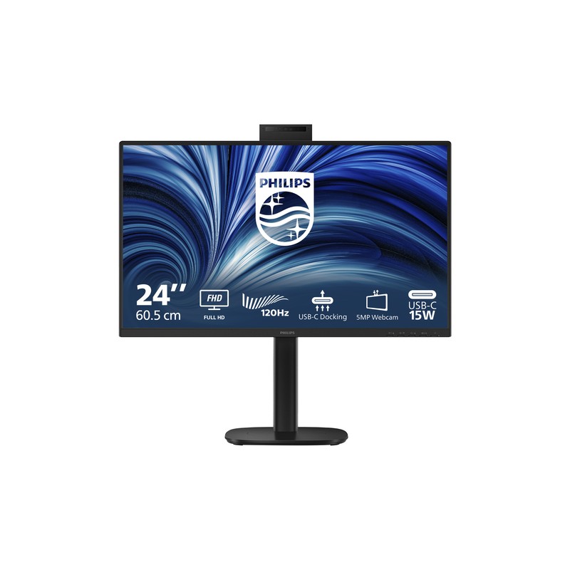 PHILIPS MONITOR 23,8 LED IPS FHD 16:9 4MS 300 CDM 120hz, PIVOT, WEBCAM, USB-C DOCK, DP/HDMI, MULTIME PHILIPS MONITOR 23,8 LED IPS FHD 16:9 4MS 300 CDM 120hz, PIVOT, WEBCAM, USB-C DOCK, DP/HDMI, MULTIME