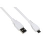 CAVO MICRO USB 2.0 BIANCO MT 1,8 IN RAME PER RICARICA VELOCE E SCAMBIO DATI CAVO MICRO USB 2.0 BIANCO MT 1,8 IN RAME PER RICARICA VELOCE E SCAMBIO DATI