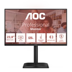 AOC MONITOR 23,8 LED IPS FHD 16:9 4MS 300 CDM, PIVOT, USB-C, DP/HDMI, MULTIMEDIALE