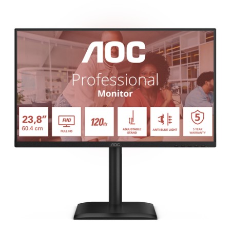AOC MONITOR 23,8 LED IPS FHD 16:9 4MS 300 CDM, PIVOT, USB-C, DP/HDMI, MULTIMEDIALE