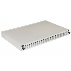 PANNELLO FIBRA OTTICA 19" CON 24 PORTE SC DUPLEX PROFONDITA' 250 MM GRIGIO CON ACCESSORI